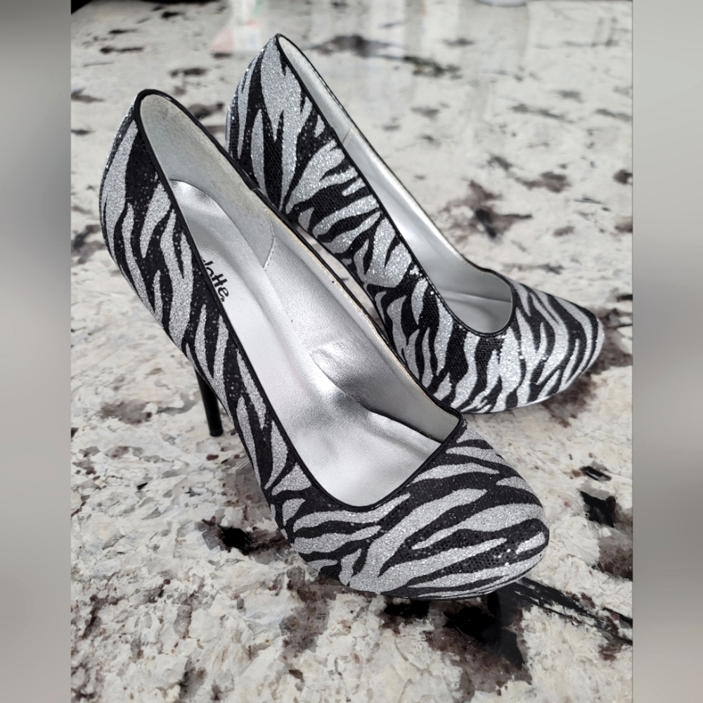 Zebra Patterned High Heels